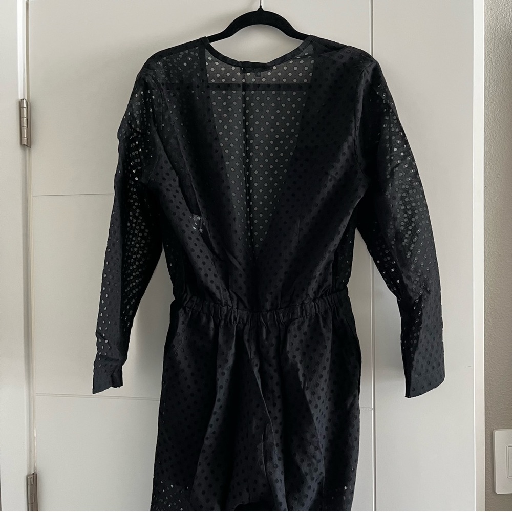 IRO Gleda eyelet jumpsuit black size 38 - Picture 7 of 9
